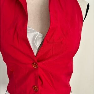 AB Boutique Red and Black Scarf